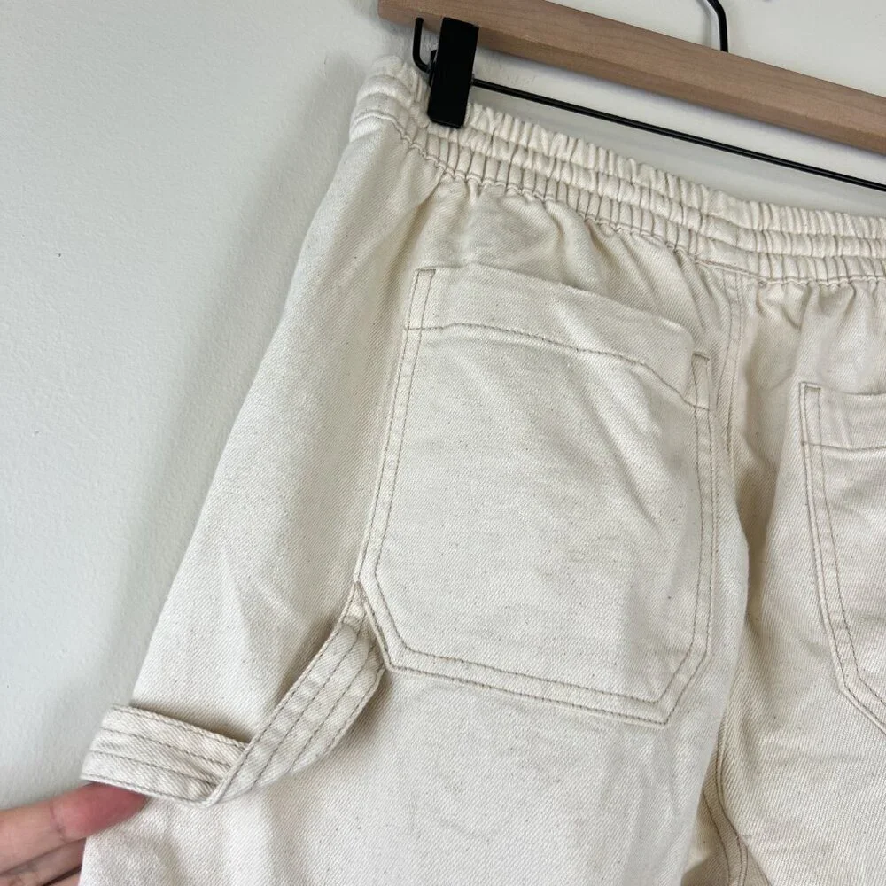 Aerie Cream Speckled Low & Slouchy Wide Leg Trouser Pants - Picture 7 of 7